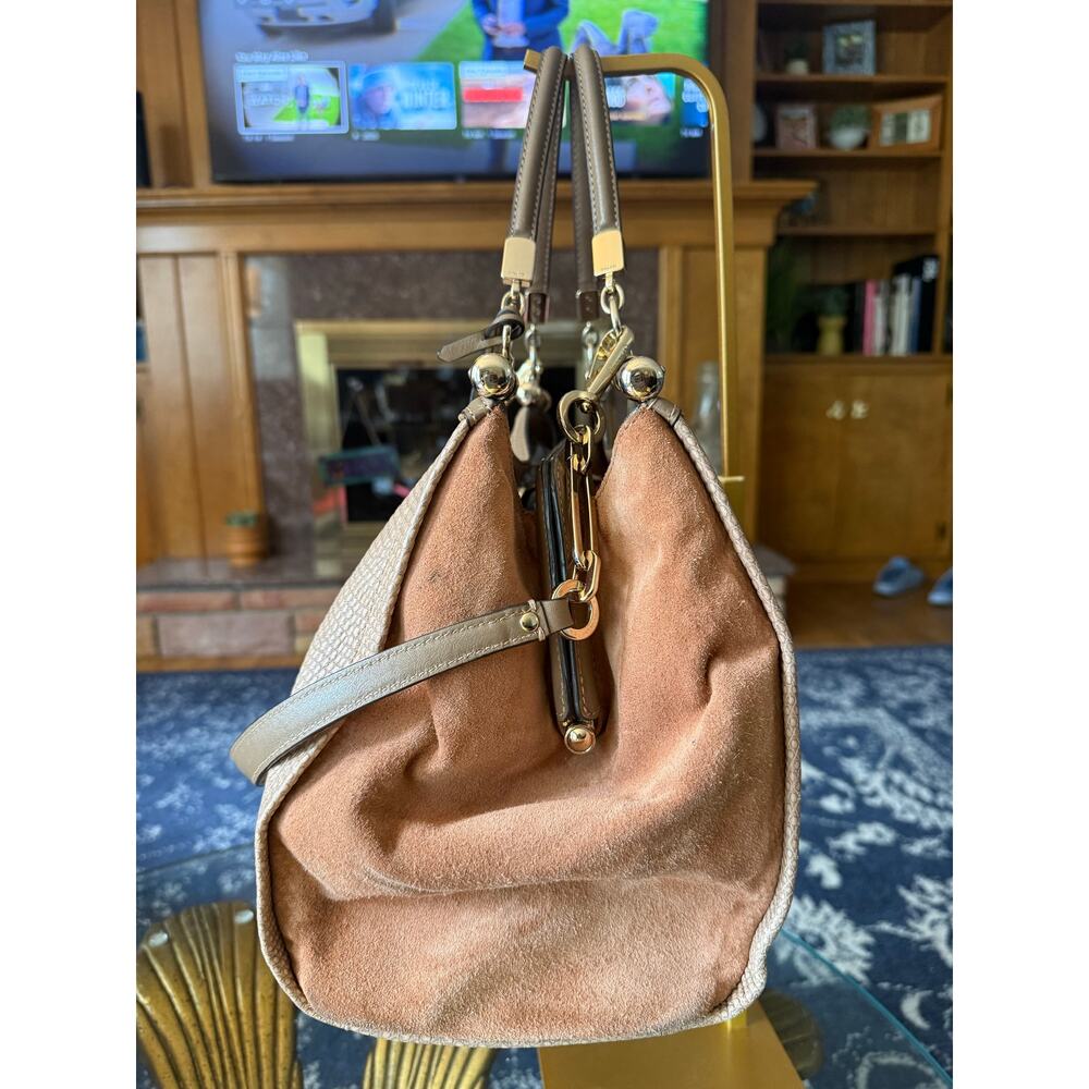 Coach Madison Collection Python Embossed Carrie Convertible Handbag - Picture 10 of 13